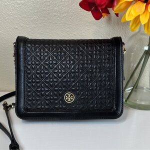 EUC Tory Burch Bryant Quilted combo Crossbody Bag